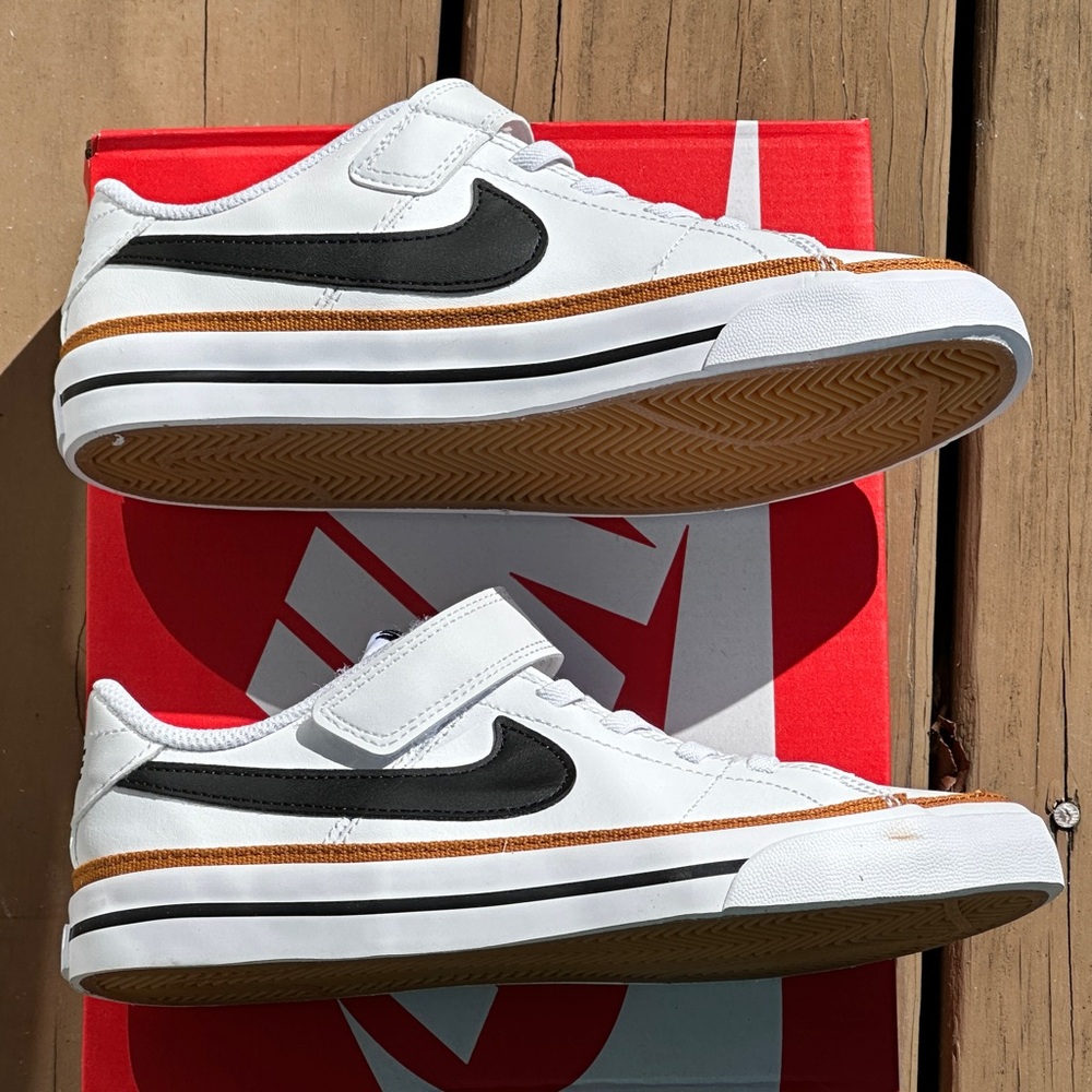 Nike Unisex Toddler Court Legacy Low White Casual Sneaker Youth 1Y 2Y 3Y NEW - Picture 6 of 11